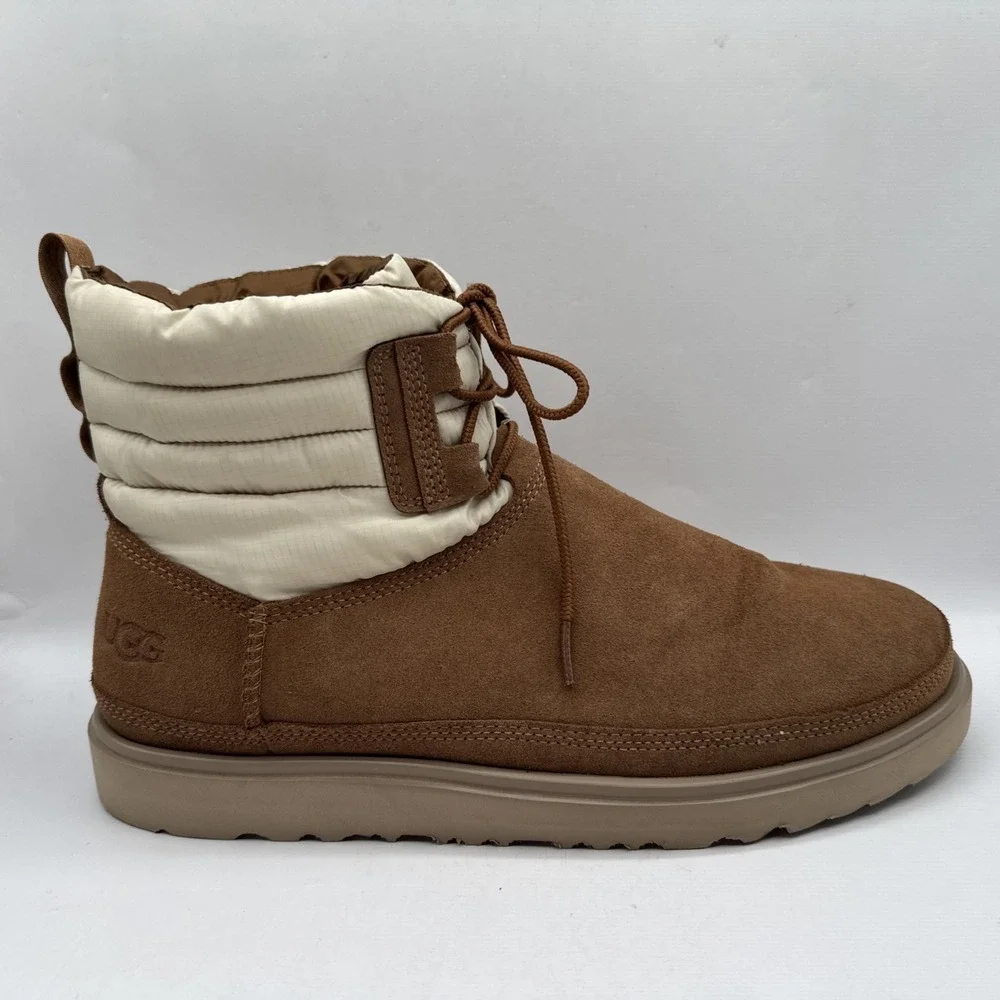 Men's 11 Brown UGG Classic Mini Lace-Up Weather Boot 1120849 Boots 3M Thinsulate